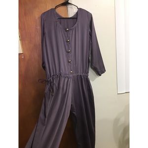 Jump suit with gown